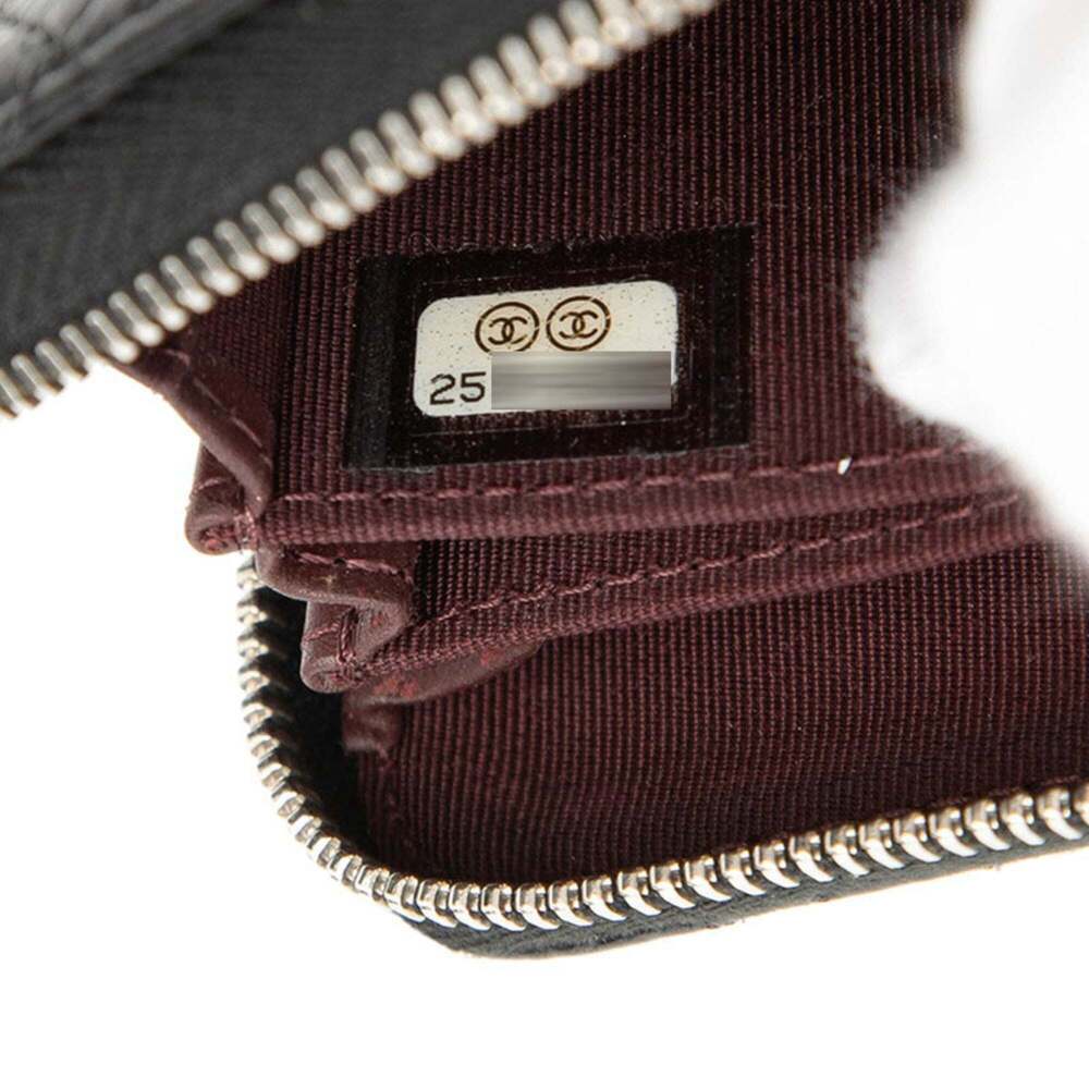 CHANEL Black Caviar Leather Logo Wallet - Picture 6 of 6